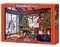 2000 Piece Jigsaw Puzzle, Christmas Cottage, Fireplace with stockings hung, Decorated tree, Adult Puzzle, Castorland C-200962-2